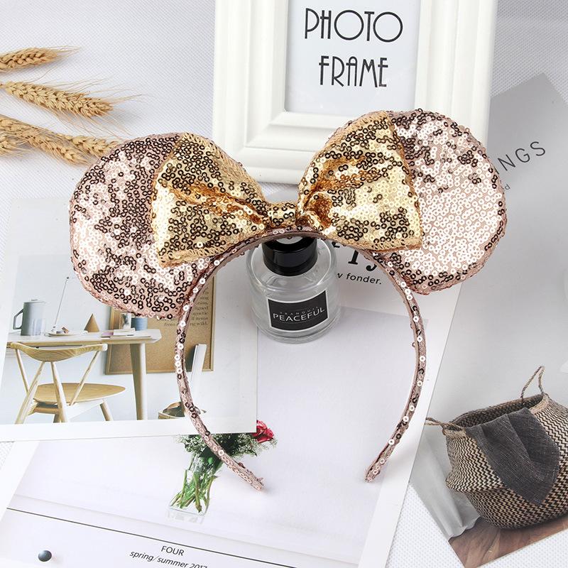 Sparkling Bow Headband for Adults and Children for Princess Photo Shoots and Amusement Park Hair Accessories