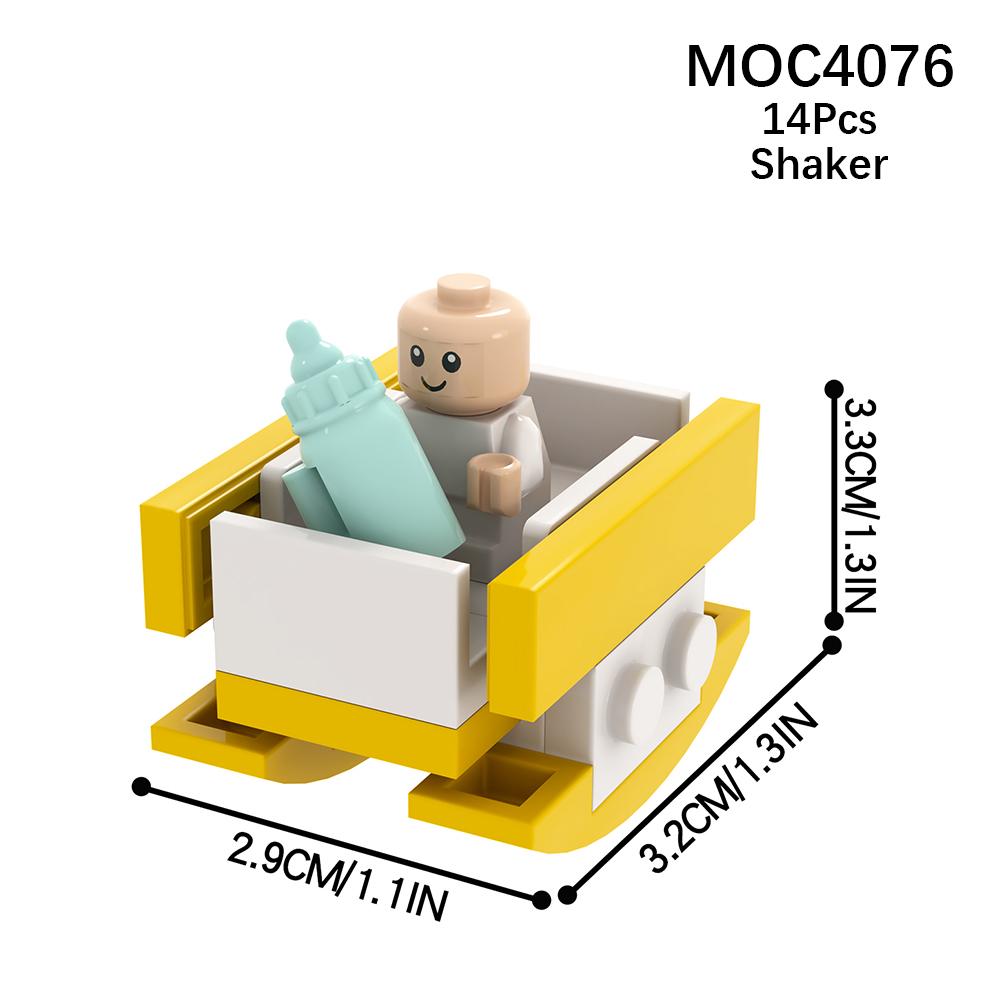 Город Фигурки Мебель Набор Игрушки Модель MOC Кирпичи Детская коляска Стол Диван Кровать Пианино Кухня Ванная Строительные блоки Подарок