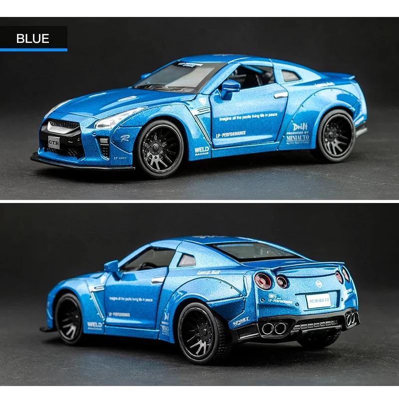 1/32 NISSAN GTR гоночный автомобиль литые модели и игрушечные транспортные средства игрушечные машинки бесплатная доставка детские игрушки для детей подарки мальчик игрушка