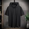 Quick Dry T Shirt Sports Streetwear Fashion Oversized Hoodie T Shirt Black Summer Short Sleeves Tees