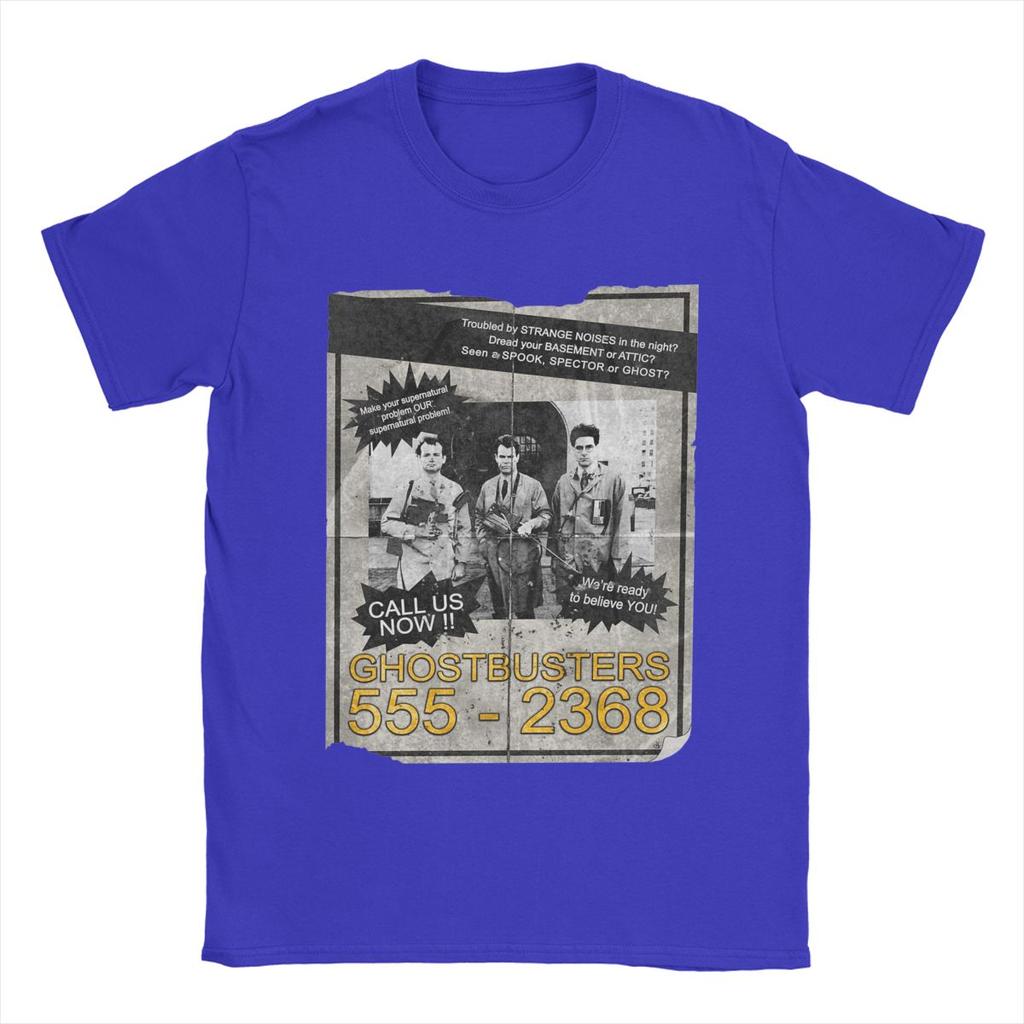 Ghostbuster Who Ya Gonna Call Men's T Shirts Unique Tee Shirt Short Sleeve O Neck T-Shirt Pure Cotton Summer Clothing