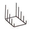SPICE OF LIFE Plate Stand for 4 Plates, Step, Joseph Iron, Dark Brown, DTFF6150