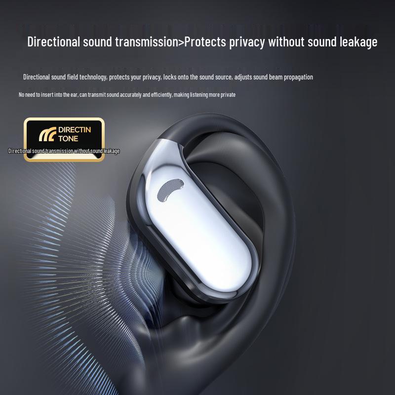 Беспроводные Bluetooth-наушники M74 с открытым ухом - Шумоподавление, Беспроводные с заушным креплением и цифровым дисплеем для бега и спорта