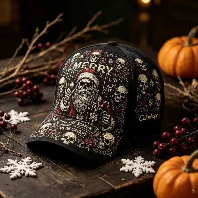 Vintage Autumn Pumpkin Embroidered Baseball Cap Thanksgiving Turkey Maple Leaf Cap Men's and Women's Casual Sun Hat