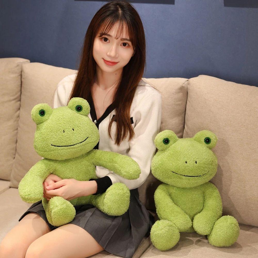 Soft Toy Cartoon Doll Stuffed Animals Sweater Frog Doll Frog Stuffed Toy Dressing Frog Plush Toy