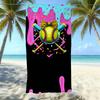 Ice Cream Printed Organic Microfiber Beach Towels Quick-drying Absorbent Novelty Pattern for Adults Children Beach Swimming Use