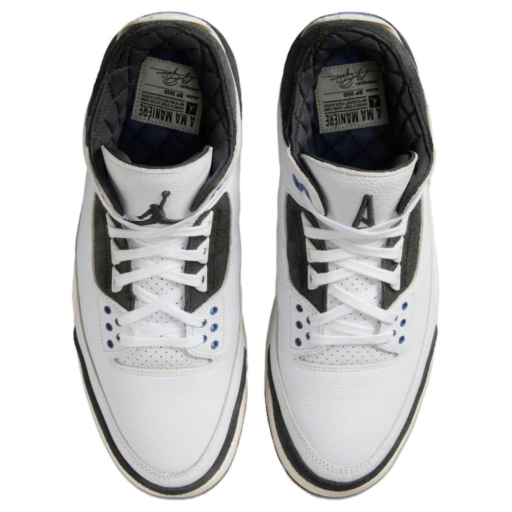 Мужские кроссовки A Ma Maniére x Air Jordan 3 Retro OG SP For The Love, белые, размыто-голубые, антрацитовые HV8571-100