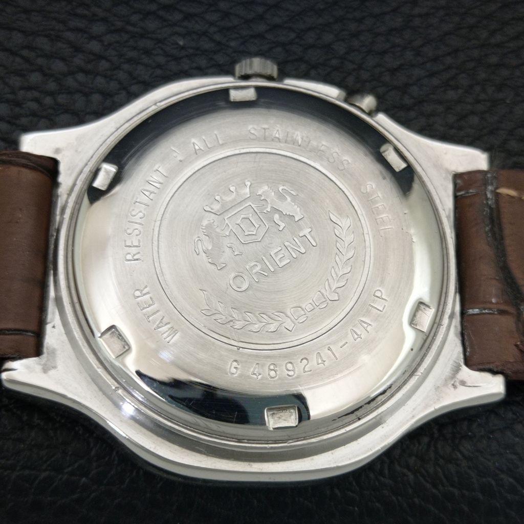 ЯПОНИЯ ВИНТАЖНЫЕ ORIENT CRYSTAL АВТОМАТИЧЕСКИЕ 46941 МУЖСКИЕ ОРИГИНАЛЬНЫЕ ЧАСЫ С ЦИФЕРБЛАТОМ a704985-1