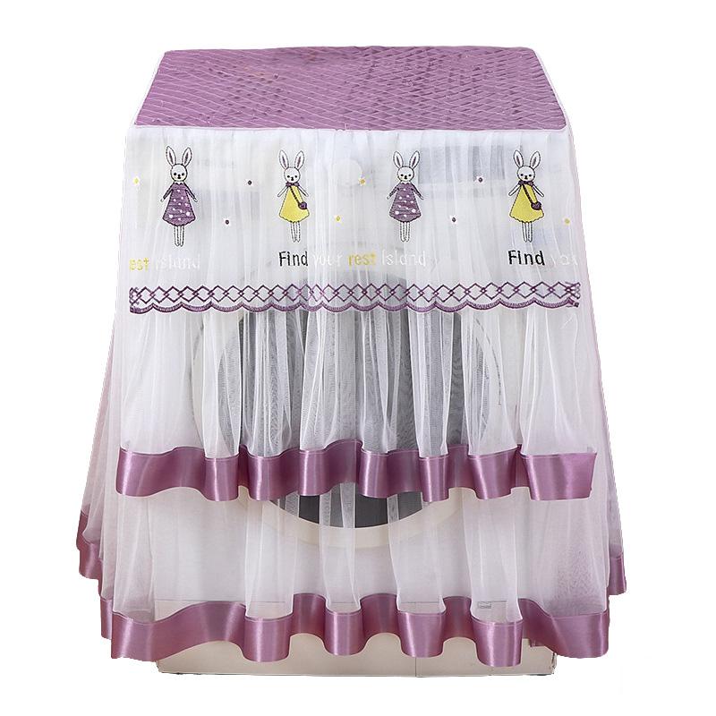 1шт стиральная машина чехол вышивка защита полотенце товары для дома барабанного типа стиральная машина дышащий полиэстер кружево