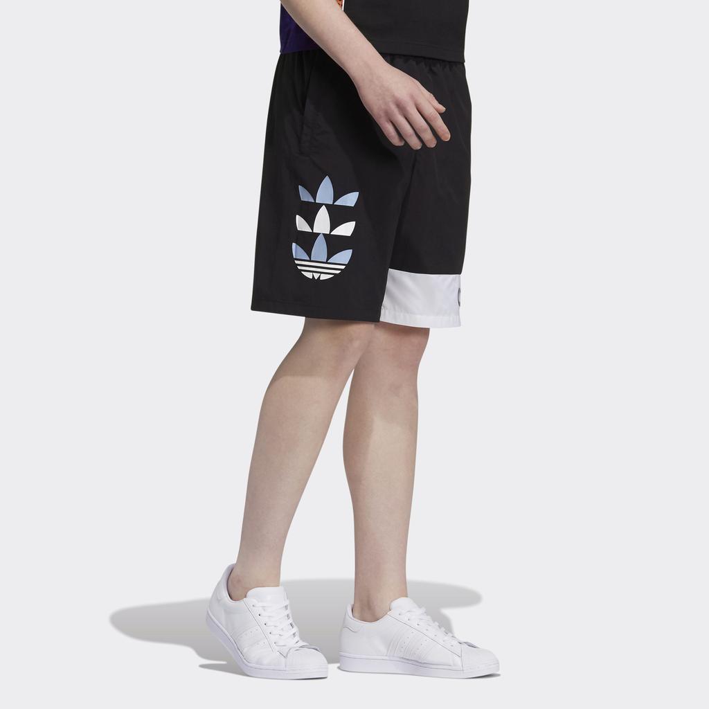 Adidas Originals Trefoil Sport Shorts Casual Breathable Men Shorts Black H46697