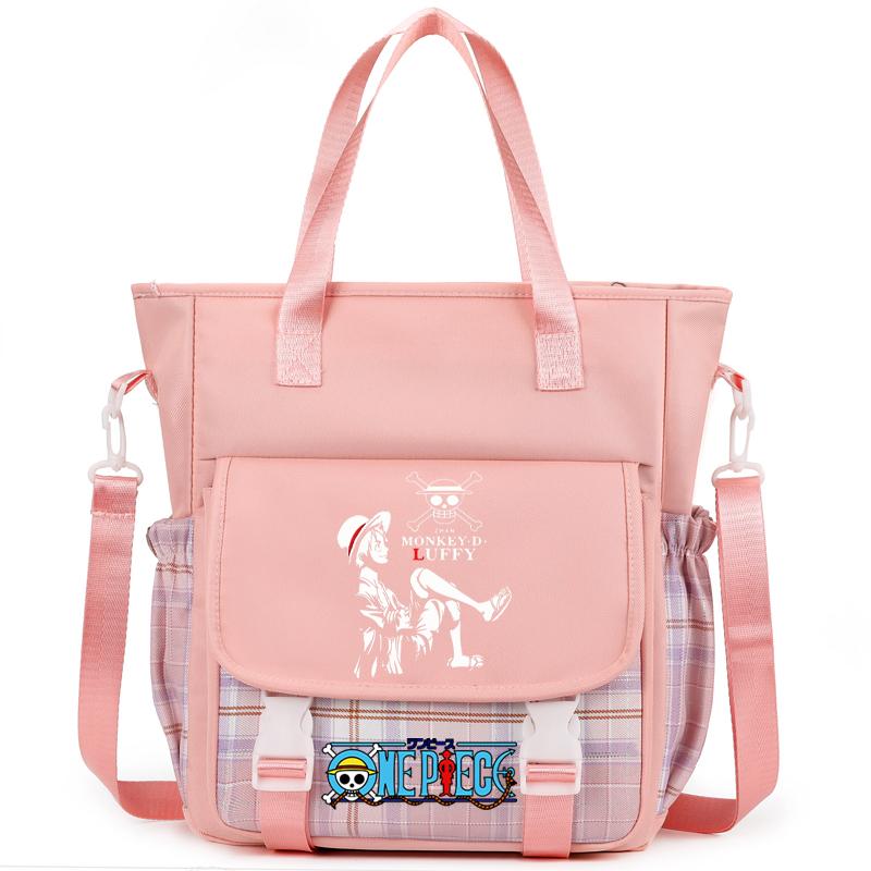 Аниме One Piece Дышащая компьютерная сумка женская сумка через плечо Милая сумка-мессенджер для подростков девочек и мальчиков школьная сумка женская повседневная моющаяся сумка
