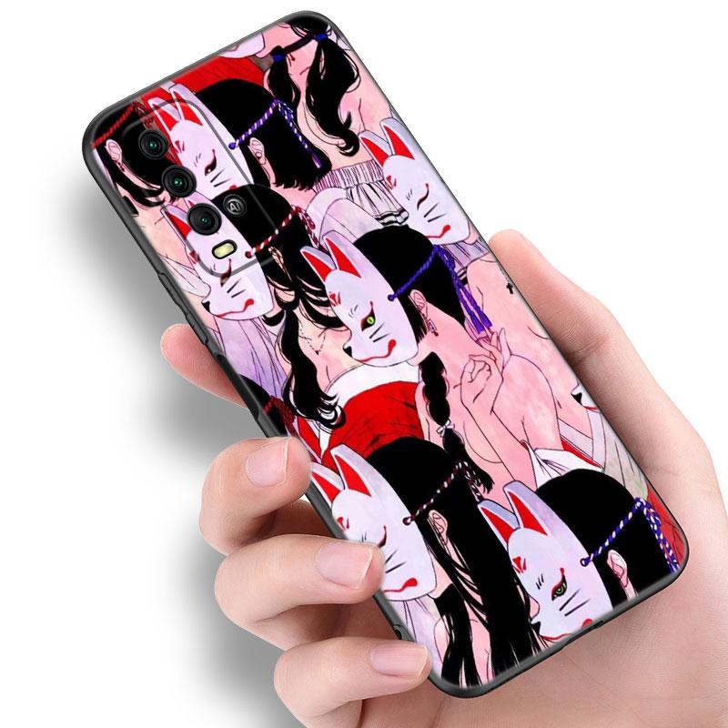 Чехол для телефона в стиле аниме в японском стиле для Xiaomi Redmi Note 5 6 9T K20 K40 K50 Pro 7A 8A 9A 9C 9i 10A 10C A1 S2 Мягкая черная TPU-накладка
