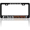 Cherry Blossoms License Plate Frame Beautiful Pink Flowers License Plate Frames Funny Auto Accessory Bracket Stainless Steel License Plate for Women