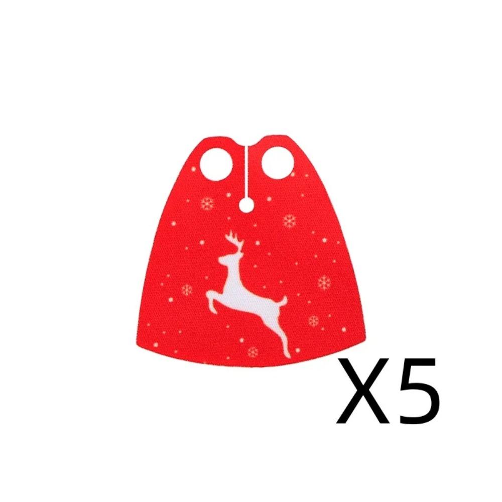 MOC City Christmas Building Blocks Figure Elk Sleigh Tree Garland Cape Coat Fireplace Candy Cane Snack Stand DIY Gift Toys K032