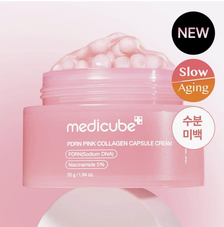 Medicube PDRN Розовый коллагеновый капсульный крем 55 г