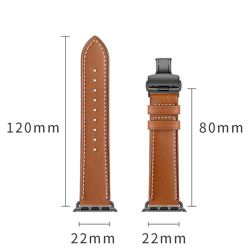 Кожаный ремешок для Apple Watch band 45мм 41мм 44мм 40мм 42мм 46мм ultra2 3 49мм браслет correa band iWatch series 8 7 SE 9 10 11
