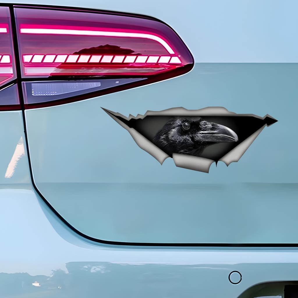 Наклейки на автомобиль для ворон, спрятанных в норах, водонепроницаемые наклейки неправильной формы для украшения автомобиля