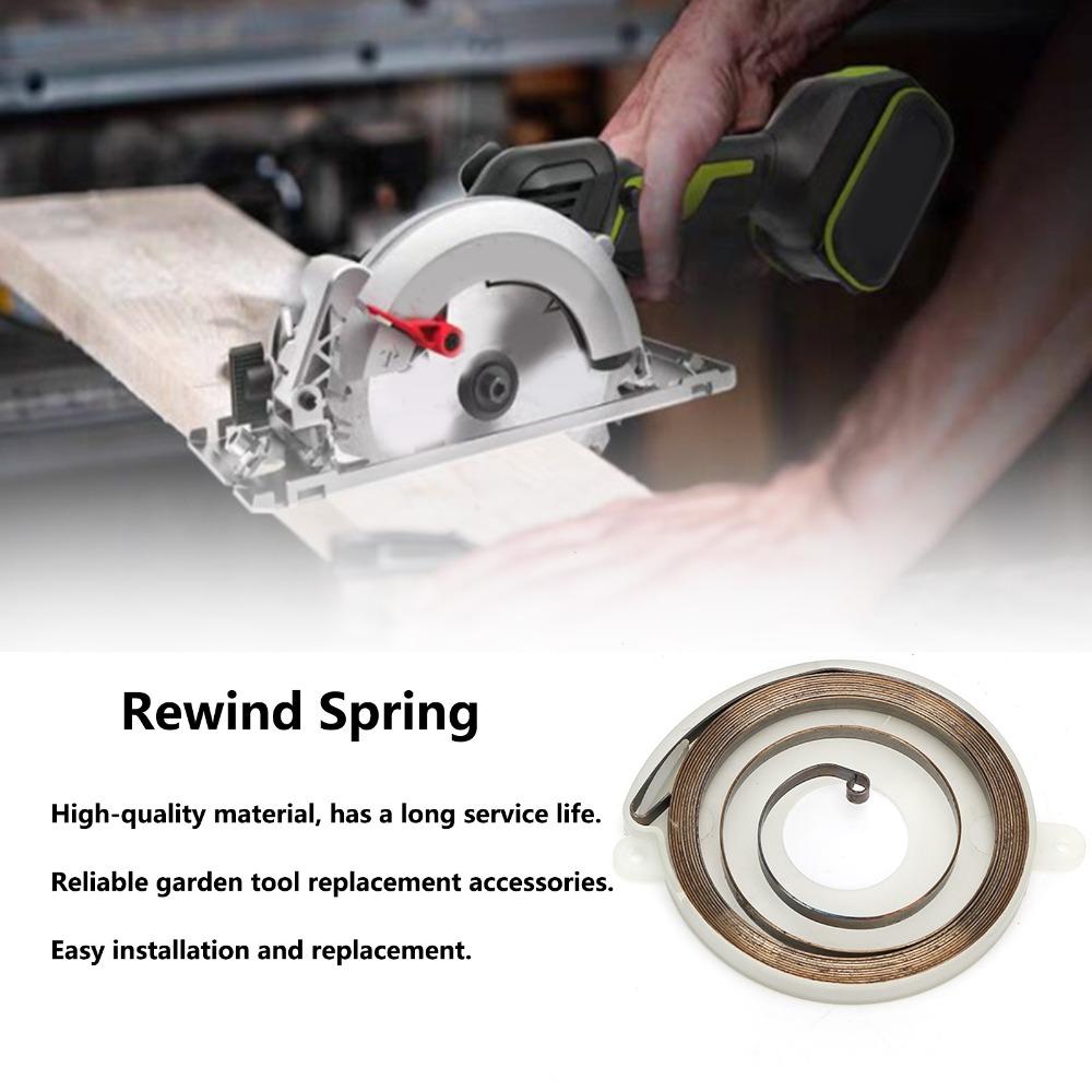 2PCS White Rewind Spring Kit 2 Hole Starter Spring Starter Recoil Spring for Stihl TS410 TS420