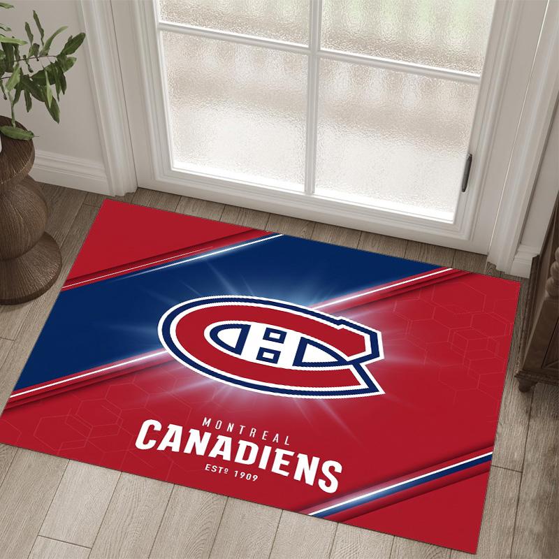 Дизайн Montreal Canadiens Кристальный Велюровый Ковер Уютный Не?Нескользящий ковер с принтом для спальни, гостиной, прихожей