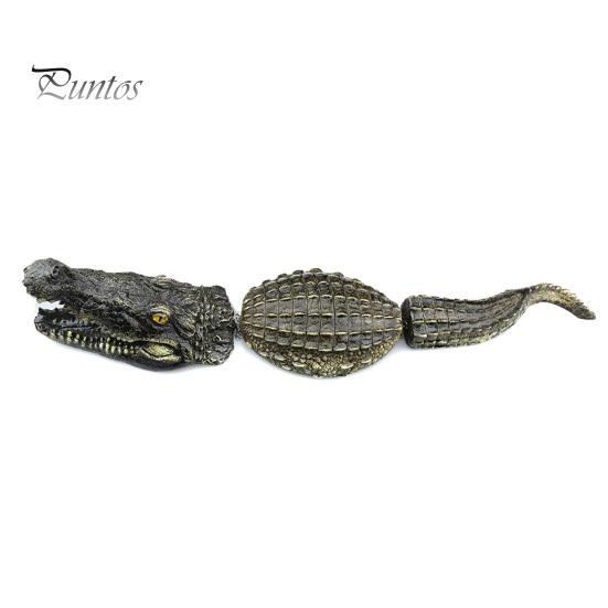 Floating Decoy Crocodile Pond Ecofriendly Floating Fake Crocodile Decoy Realistic Crocodile Pool Statue Nontoxic Decorative Crocodile Sculpture For