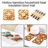 1 шт. бамбуковые салфетки, термостойкие коврики для столовых приборов, коврики для обеденного стола, подставки для посуды, коврик для кухонного стола