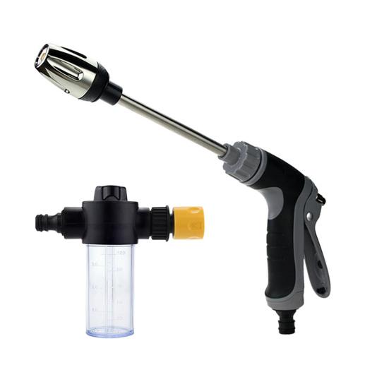 Мойка высокого давления с эргономичной ручкой, регулируемая на 360 градусов, 3 режима распыления, инструмент для мойки автомобиля водой под высоким давлением