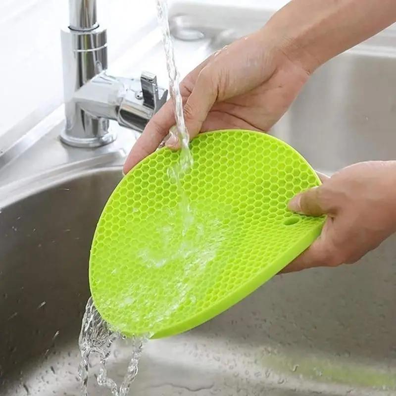 1шт силиконовый изоляционный коврик сотовый держатель для кастрюли нескользящий термостойкий подставка под стакан