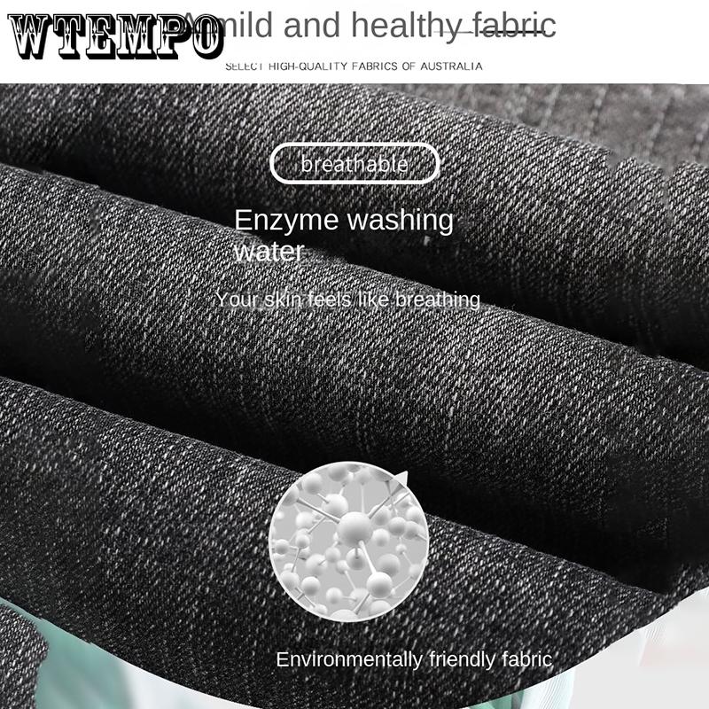 Мужские джинсы весна и осень дымчато-серые джинсы Новые свободные простые прямые брюки повседневные универсальные мужские брюки