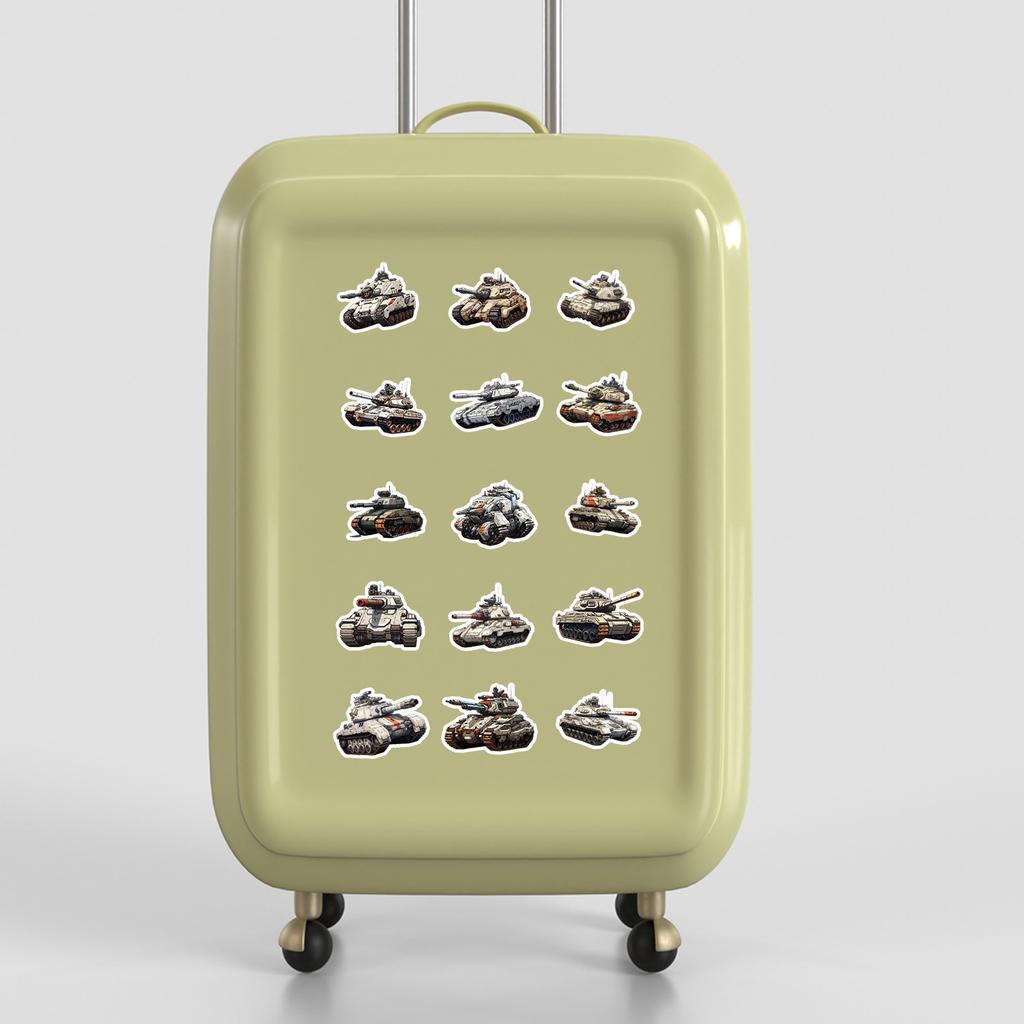 50 листов стикеров-граффити серии Tank, канцелярские стикеры, для стаканов для воды, ноутбуков, водонепроницаемые декоративные стикеры