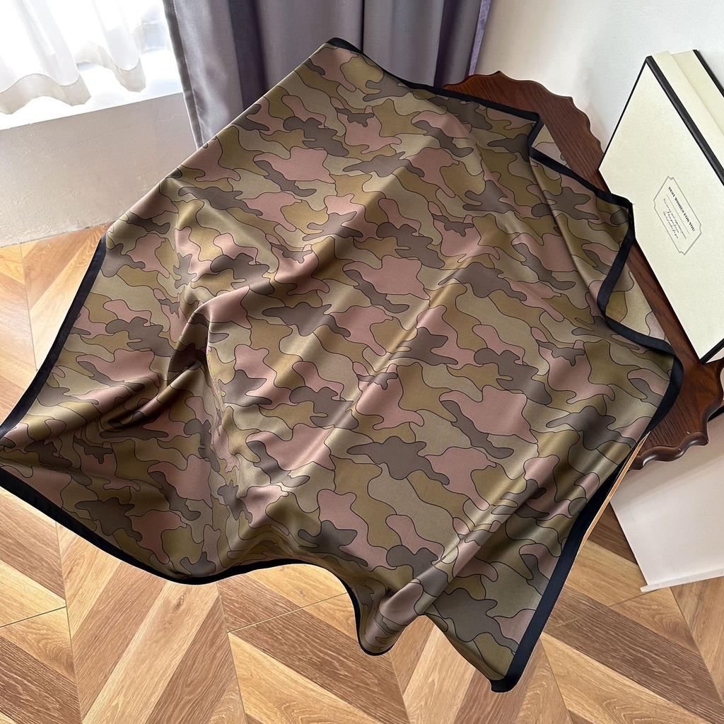 High-quality Luxurious Silk Scarves Headband Scarfs Neck Scarf For Women Chain Silk Scarf Women's Decorative Shawl