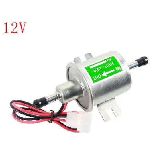 HEP-02A 12V/24V Universal Electric Fuel Pump Low Pressure Bolt Fixing Wire Diesel Petrol for Car Carburetor Motorcycle ATV