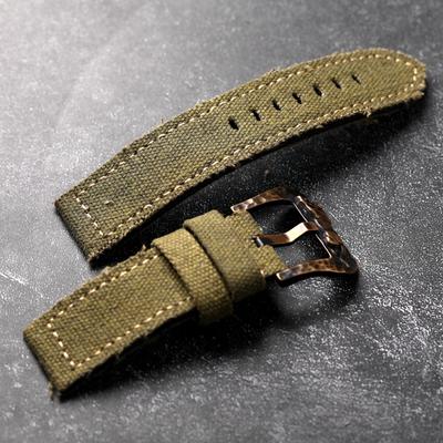 Для холста двойной браслет для часов ручной работы утолщенный мужской бронзовый ремешок для часов 20 22 24 26 мм винтажный 0ld ремешок для часов бронзовая застежка