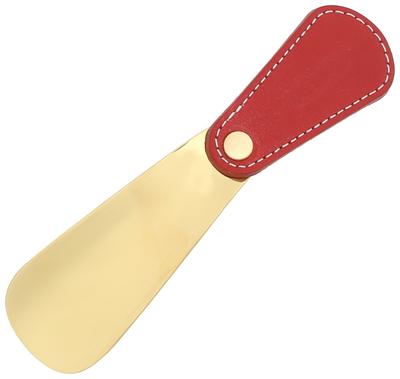 Ручка из натуральной кожи для уздечки из натуральной латуни. Рожок для обуви из цельной латуни. 13. Уздечка Yoshida Saburo Shoten. Специальный заказ. Красный. Бесплатно [M]. Моубрей] и мужчины