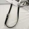 Cool Carved Buckle Belt American Style PU Vintage Waistband Fashion Double Buckle Waist Belt  Party