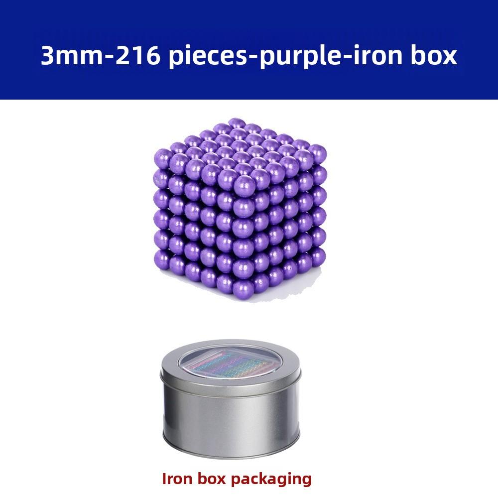 3 мм 216 штук Баккиболы 14+ Магнитные шарики Снятие стресса Магнитная развивающая строительная игрушка