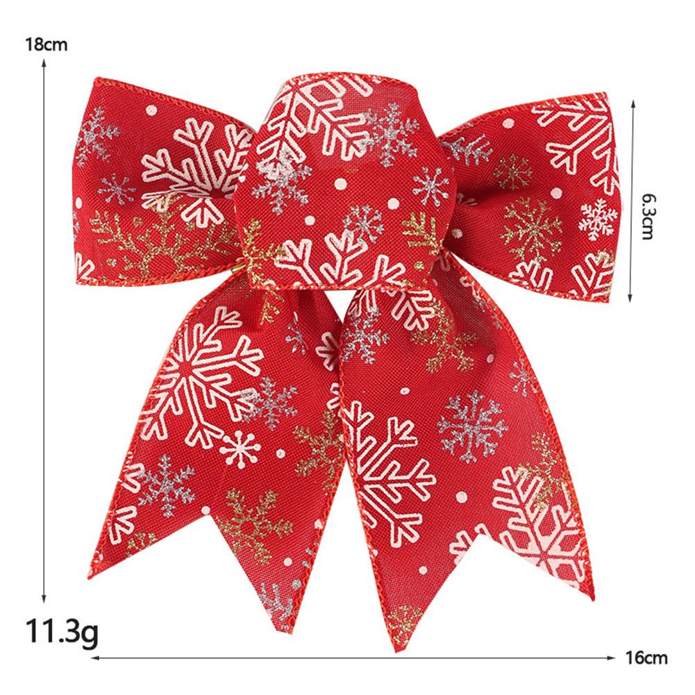 Christmas Decoration Bow Holiday Decoration Bow Red Decoration Bow Firm Material