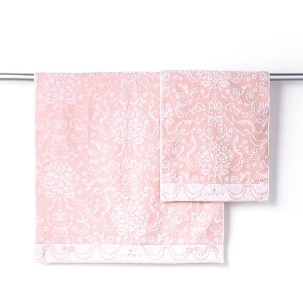 JILL STUART Perle Bouquet Банное полотенце с паром 60 x 120 см, Розовый, Пряжа без крутки, Ширинг, 58-1823350, Прибл.
