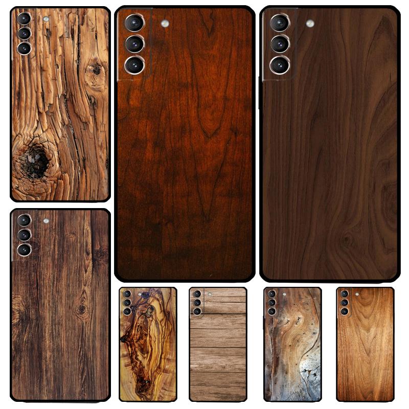 Чехол с текстурой дуба для Samsung Galaxy S23 Ultra S22 S21 S20 FE Note 20 Ultra S8 S9 S10 Note 10 Plus