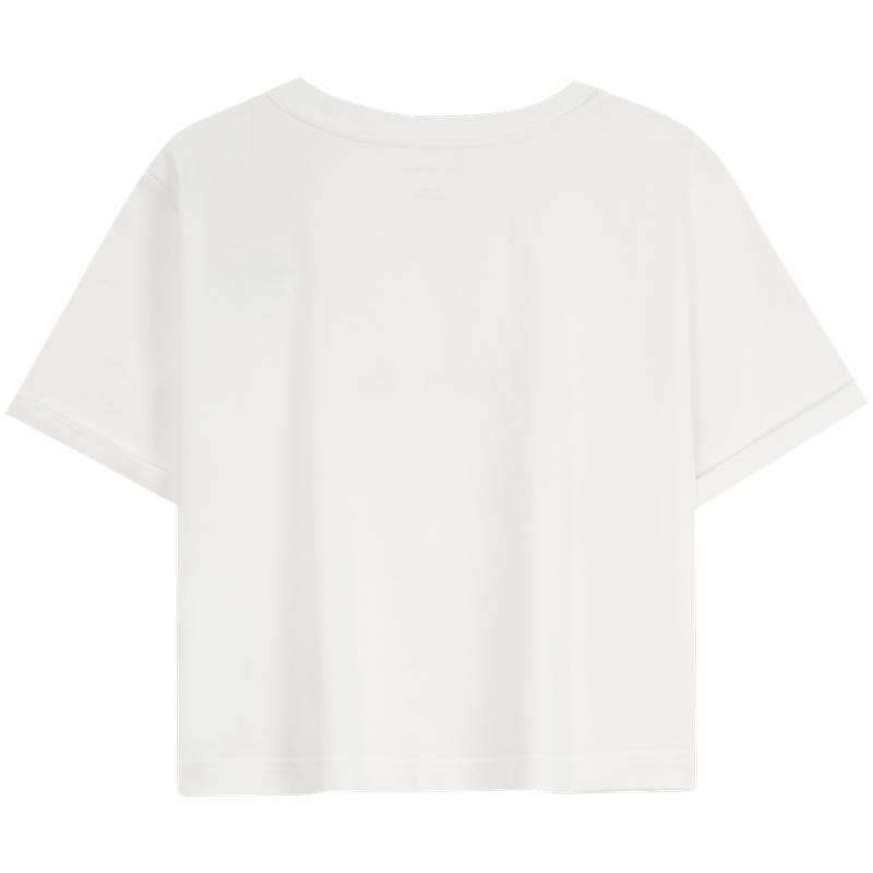 Calvin Klein Женская футболка свободного кроя с круглым вырезом и короткими рукавами, белая 47AB814