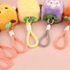 Fruit Fruit Plush Keychain Carrot Mangosteen Pendant Pineapple Keychain  Home Decoration