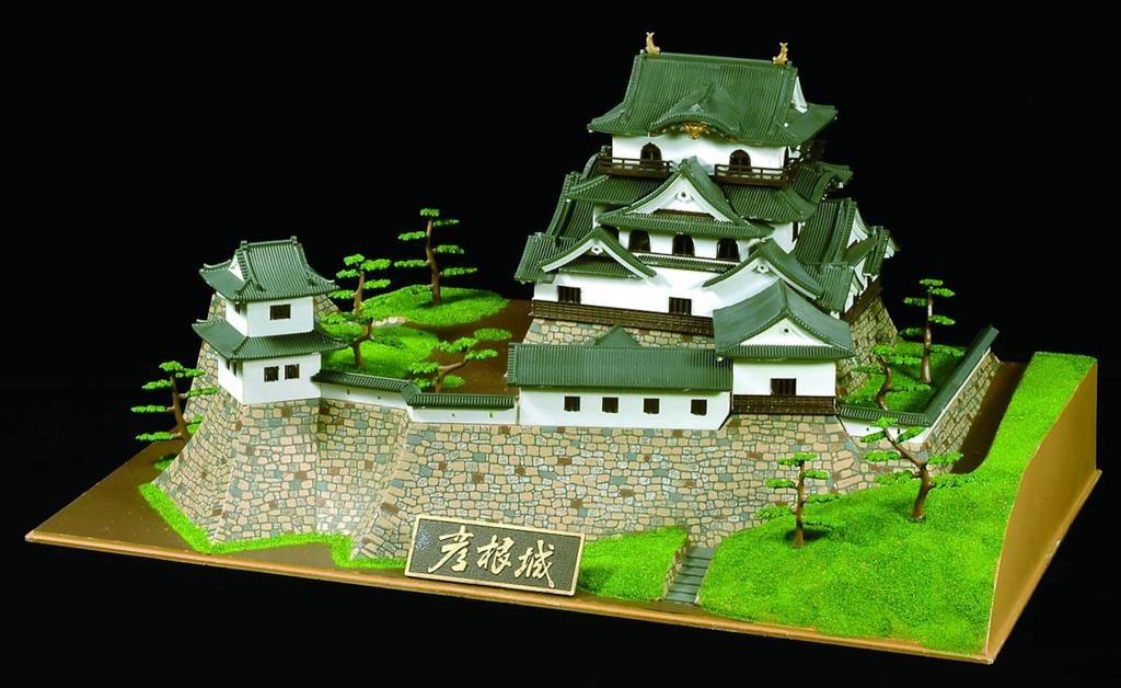 Doyusha 1/280 Japanese Castle Deluxe Hikone Castle Plastic Model DX-5 Molded Color