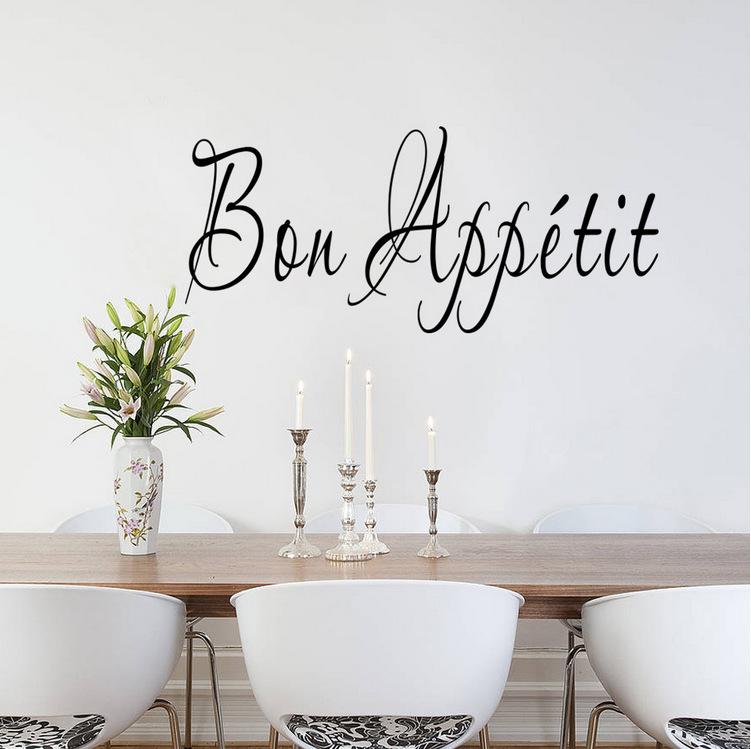 Bon Appetit Наклейки на стену для кухни Декор для дома
