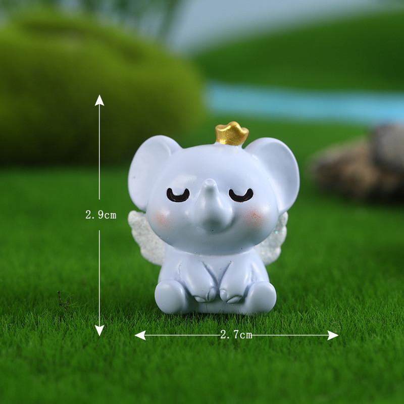 Decorative Cartoon Elephant Micro Landscape Resin Ornaments Handicrafts Desktop