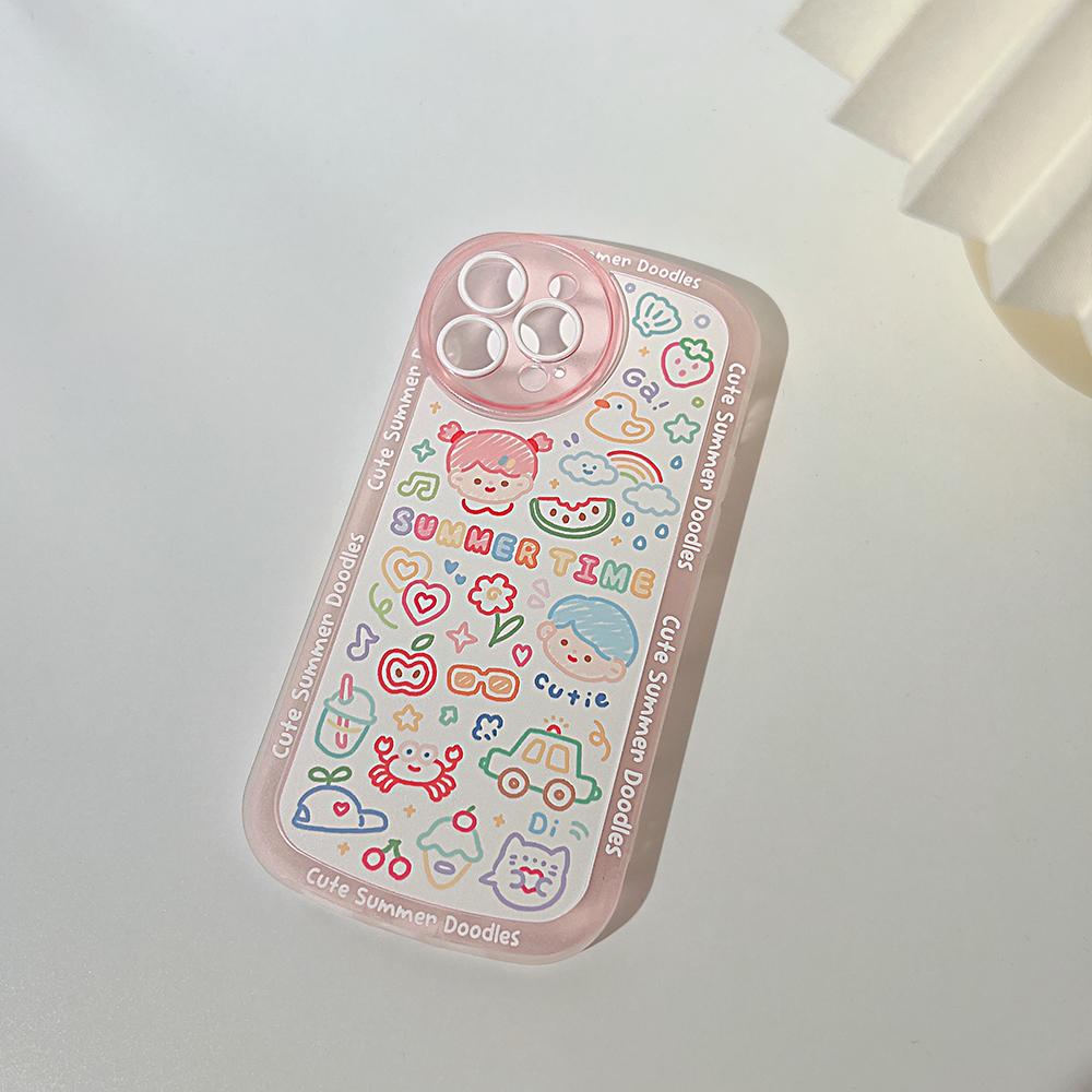 Cute Cartoon Phone Case For Iphone 11 12 13 Pro Max Case Iphone X Xr Xs Max 7 8 Plus Se 2022 Soft Silicone Shockproof Cover Capa