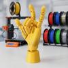 Артикулированная Гибкая Модель Руки с Подвижным Суставом и Основанием 3D-Печатный Позируемый Инструмент для Набросков Рисования Живописи Декор Стола