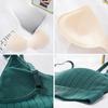 Women's Push-up Bra Elastic Gather Bra All-match Underwear Seamless Bra Wireless Solid Color Thickening Underwear