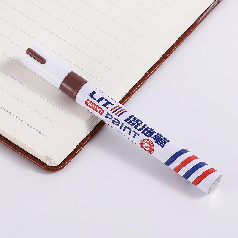 12-Color Waterproof Paint Touch-Up Pen - Durable, Easy Application, Fade-Resistant, and Industrial-Grade Oily Marker