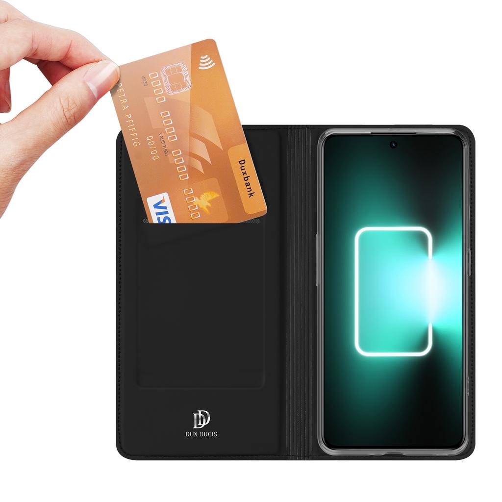 Чехол-кошелек Dux Ducis Skin Pro Wallet Flip для Realme GT Neo 5/GT3 - держатель для карт, черный