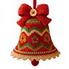 Рождественский колокольчик, DIY набор для вязания крючком, ручная работа, праздничные аксессуары для вязания крючком, простой набор для вязания для начинающих