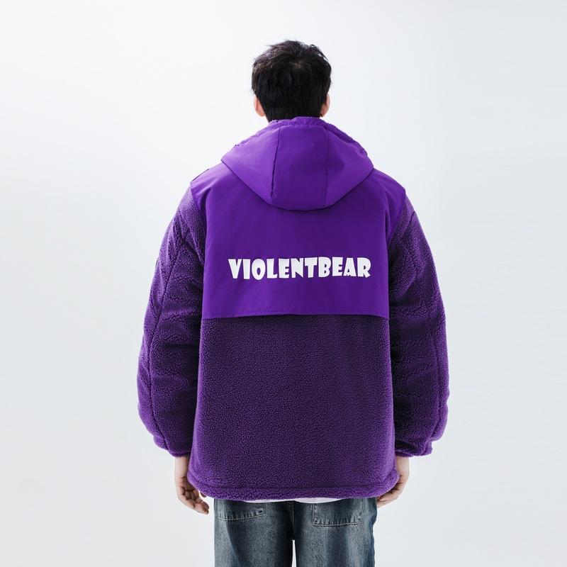 Куртки мужские осенне-зимние модные универсальные бархатные утолщенные мужские хлопковые куртки зимние теплые куртки из овечьего бархата